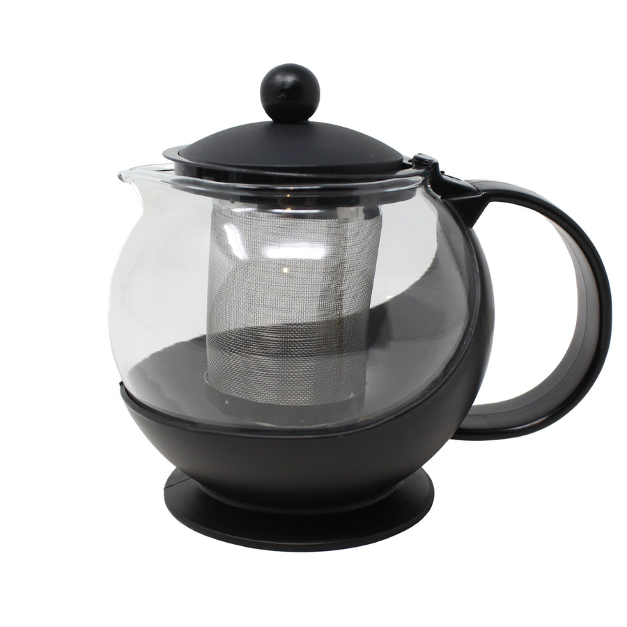 25 oz. Tempered Glass Tea Pot Infuser with Stainless Steel Basket - Revival Tea Company